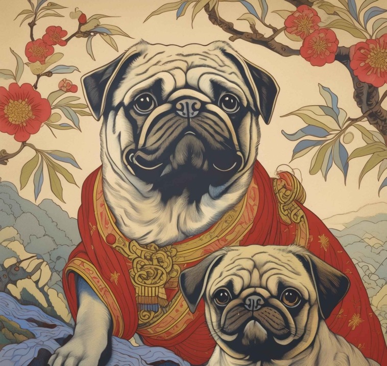 Pugs in Eastern Cultures