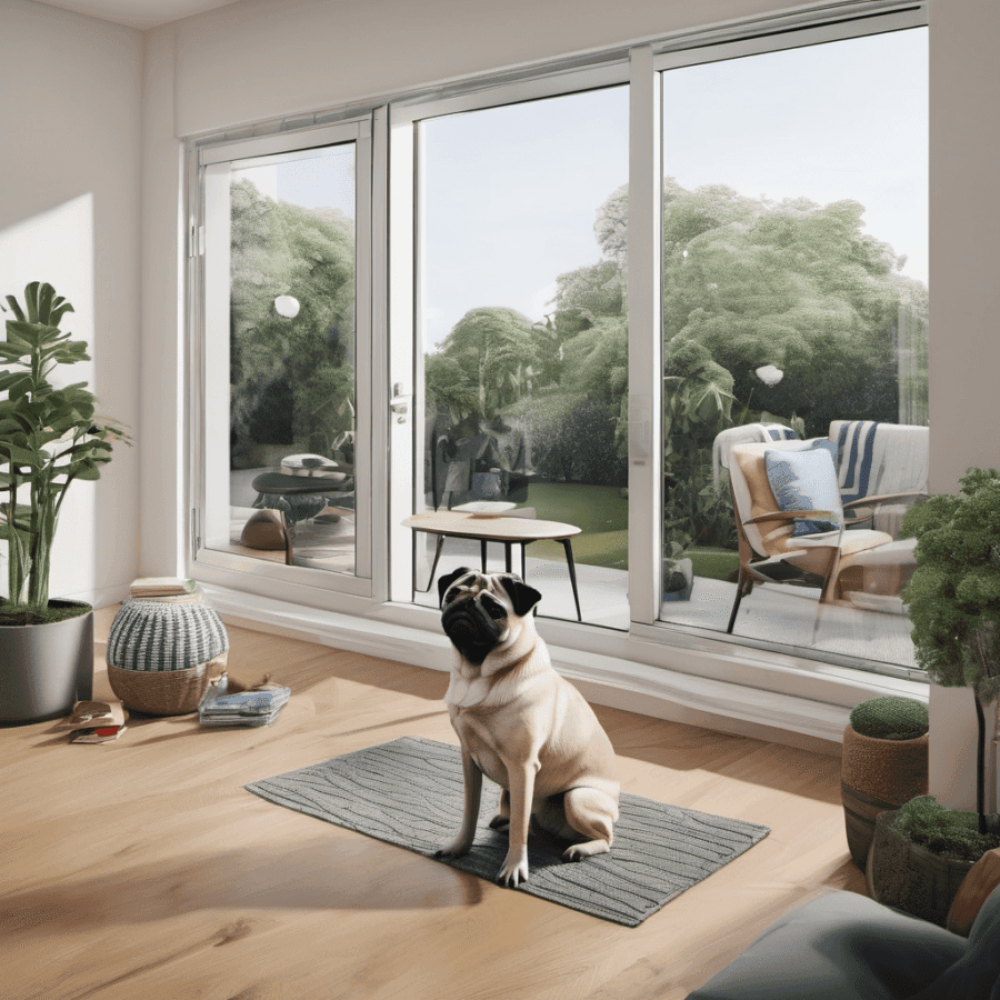 pugs living in apartments and rooms