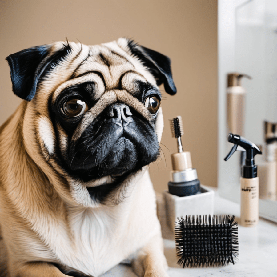 Pugs grooming tools