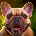 French Bulldog joyful pet