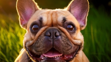 French Bulldog joyful pet