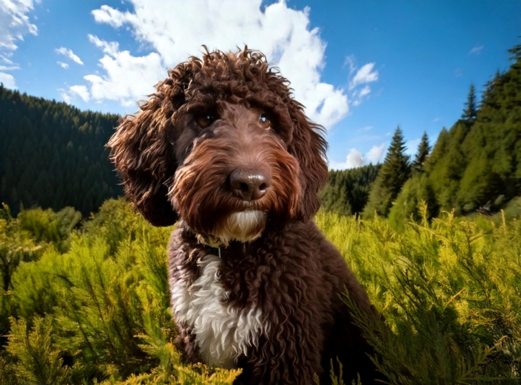 Lagotto Romagnolo Hunting Dog