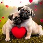 Pug Puppies love