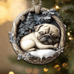 Pug Christmas Ornaments