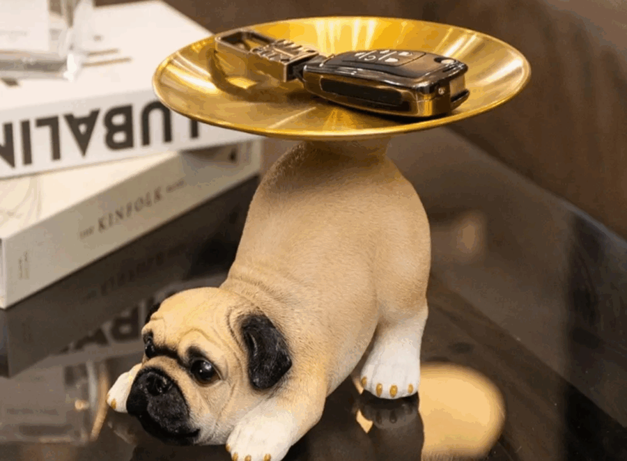 pug-themed home decor
