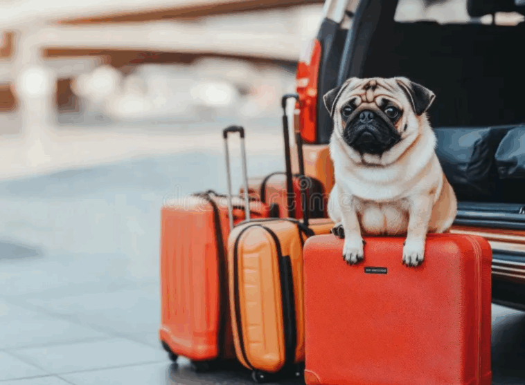 traveling with your pugs